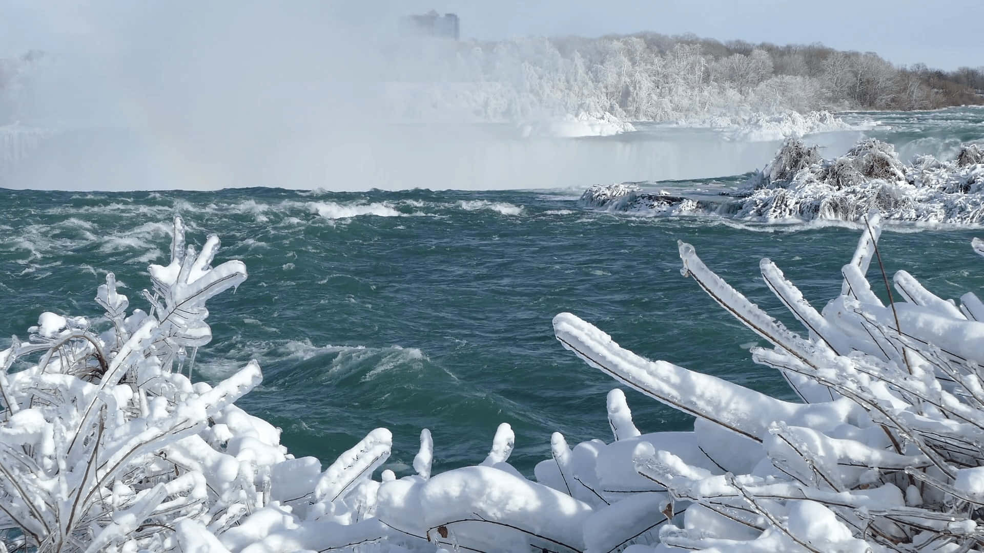 Winter's Beauty Unleashed: The Polar Vortex Wallpaper