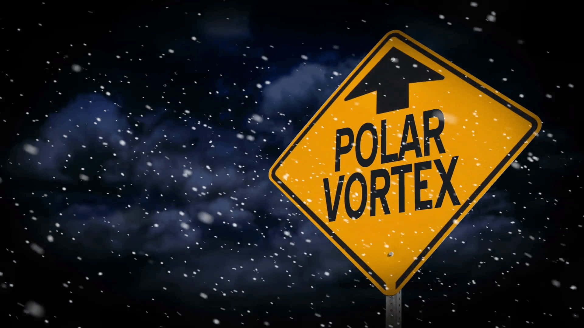 Mystical Polar Vortex Unleashing its Fury Wallpaper