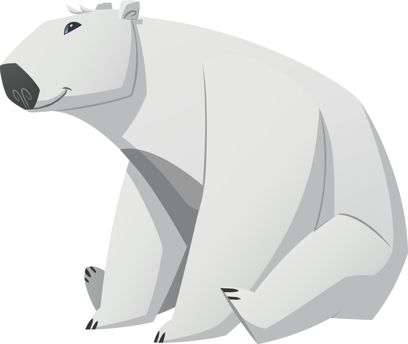 Polar_ Bear_ Vector_ Illustration PNG