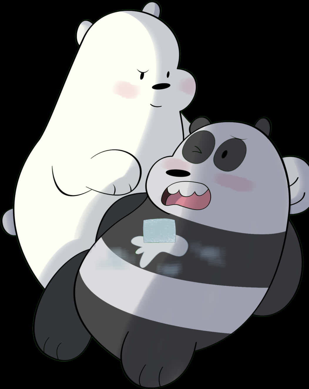 Polarand Panda Bear Hug PNG