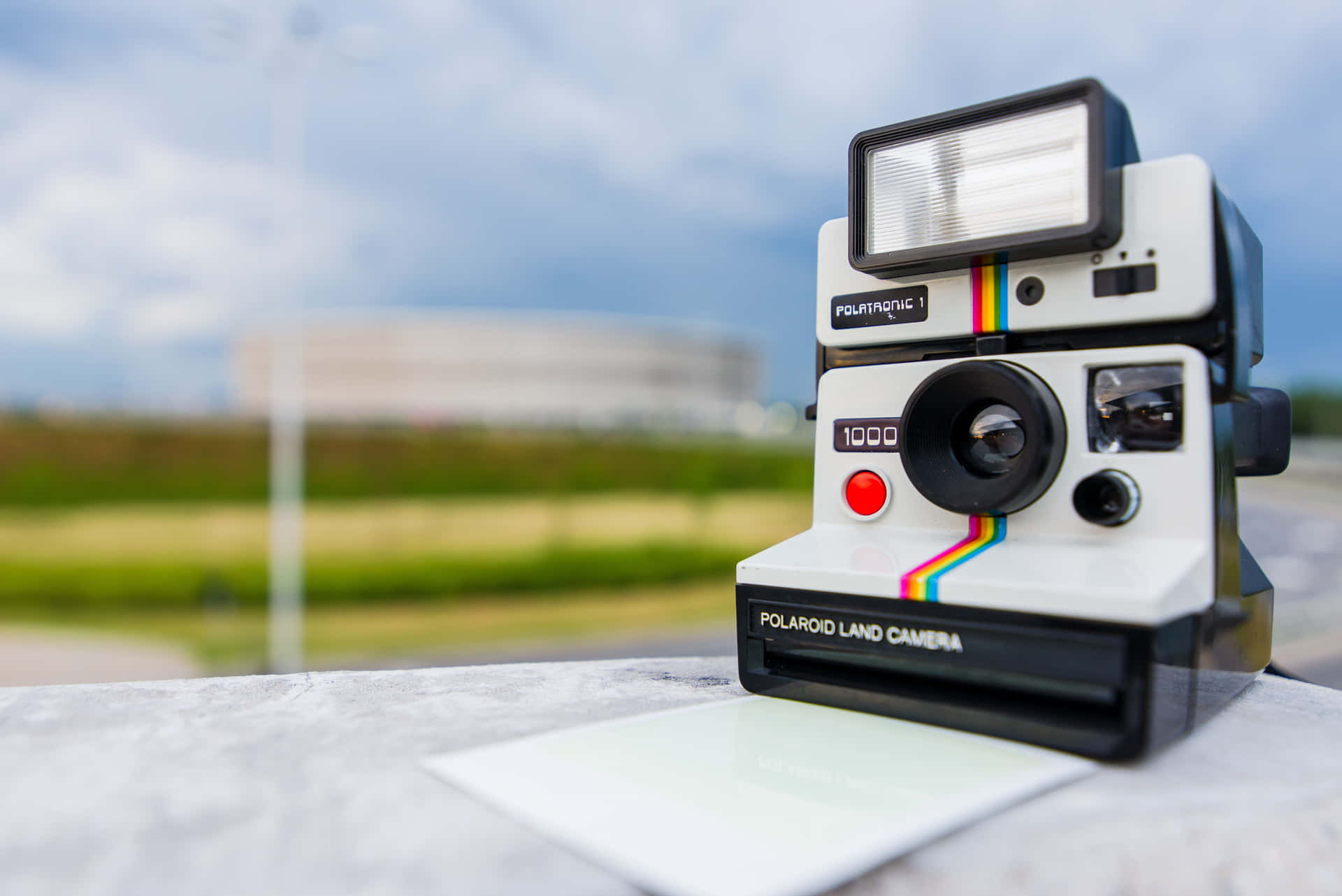 Läggtill En Vintage Touch Med En Polaroid-bakgrund