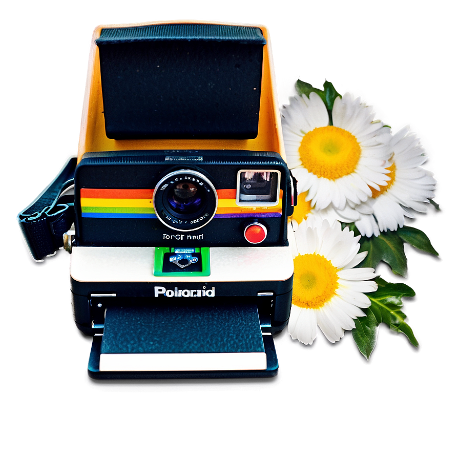 Polaroid Camera With Photos Png Qlx PNG