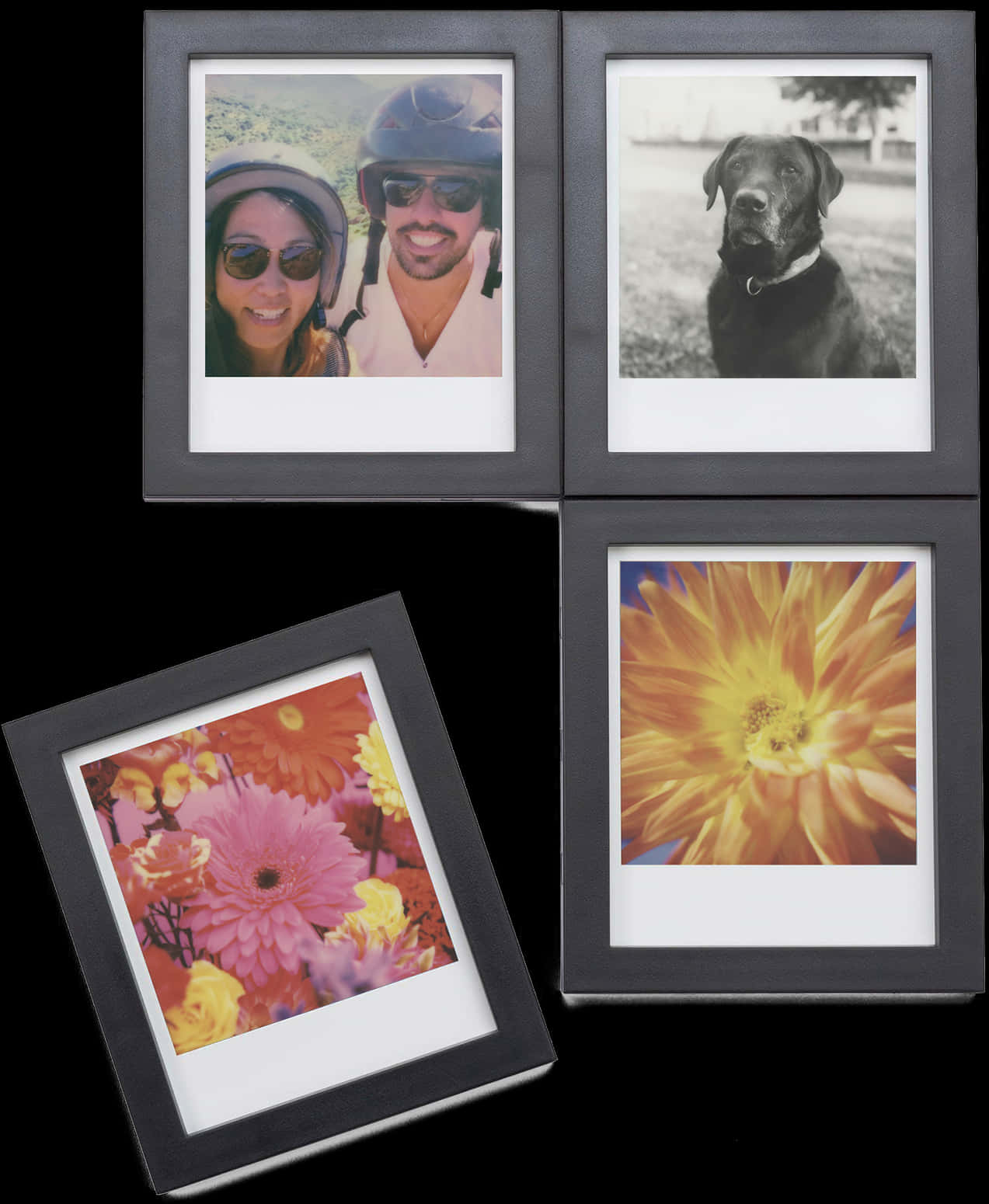 Polaroid Collage Memories PNG