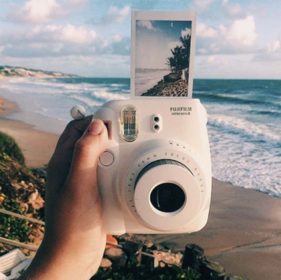 Polaroid& Immagine Della Spiaggia