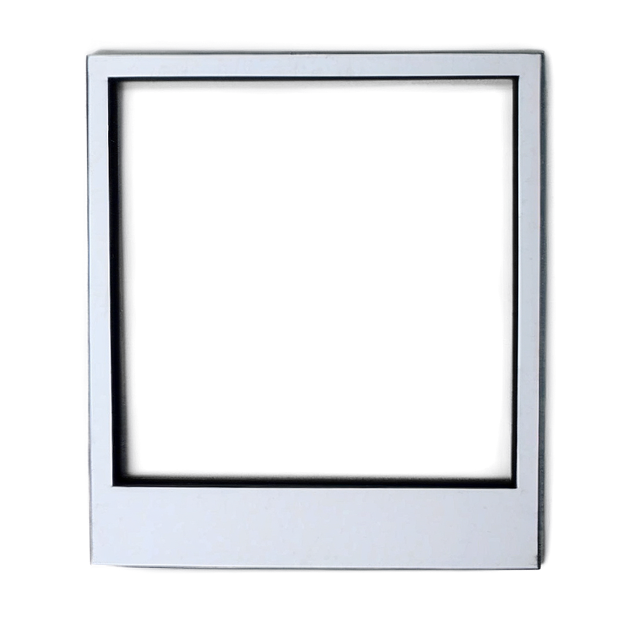 Polaroid Picture Frame Stand Template Png 06262024 PNG