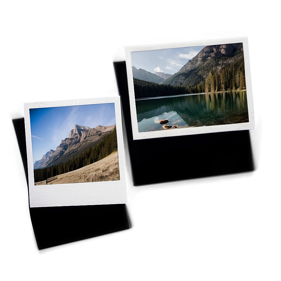 Polaroid Picture Mockup Template Png Mgi28 PNG