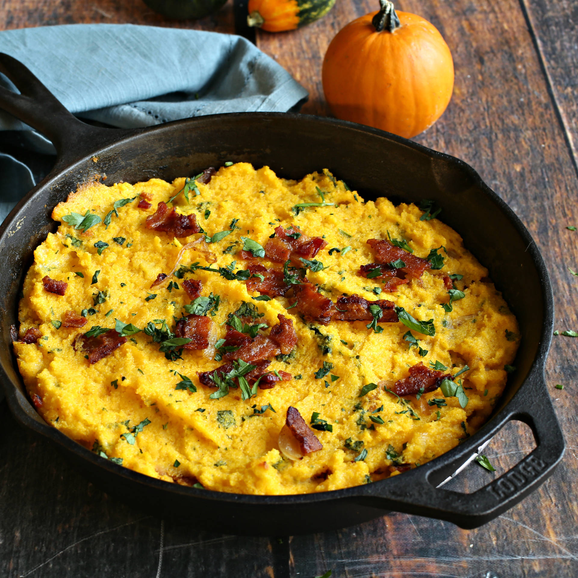 Polenta With Bacon And Gruyere Wallpaper
