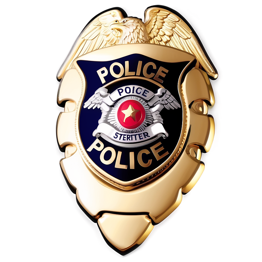 Police Badge Illustration Png 05252024 PNG