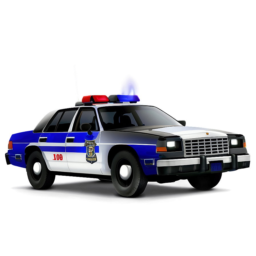 Police Car At Night Png Wga93 PNG