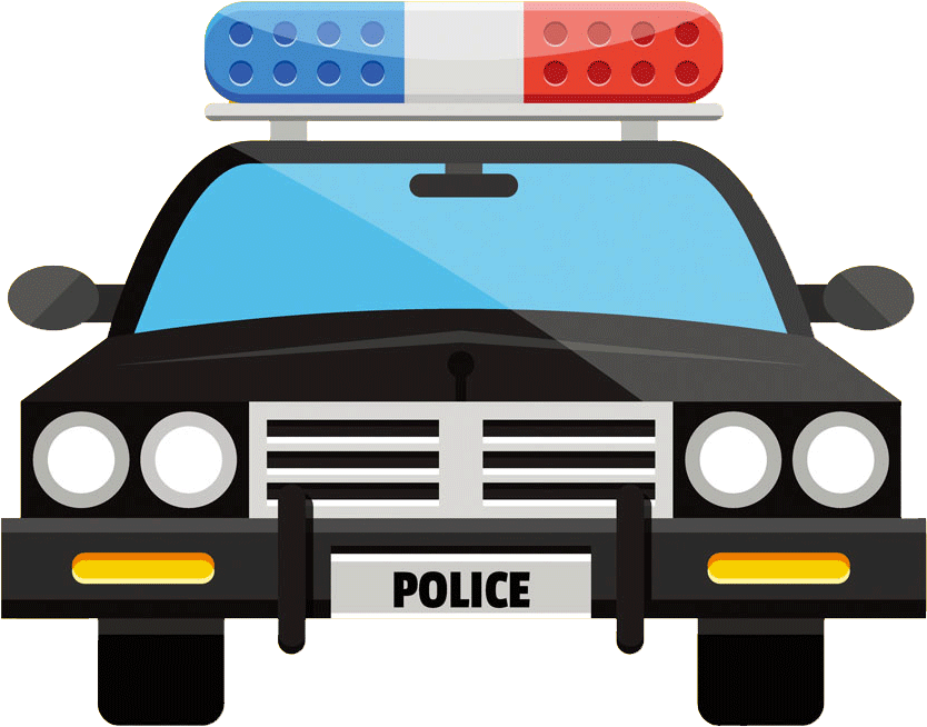 Police Car Illustration.png PNG
