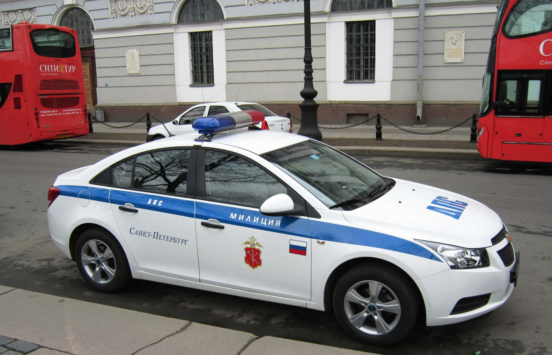A patrol police car ready to maintain law and order.