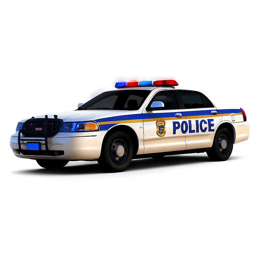 Police Car Silhouette Png 06132024 PNG