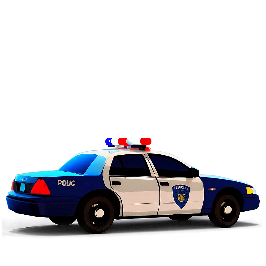 Police Car With Flashing Lights Png Fku19 PNG