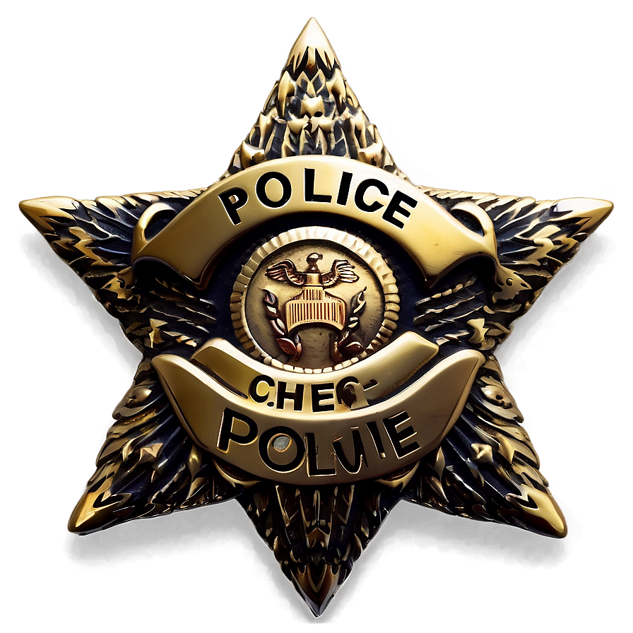 Police Chief Badge Png Pqd PNG