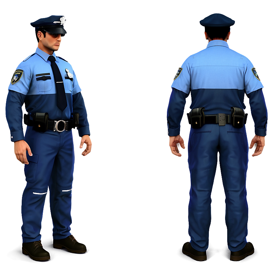 Police Costume Png 06242024 PNG