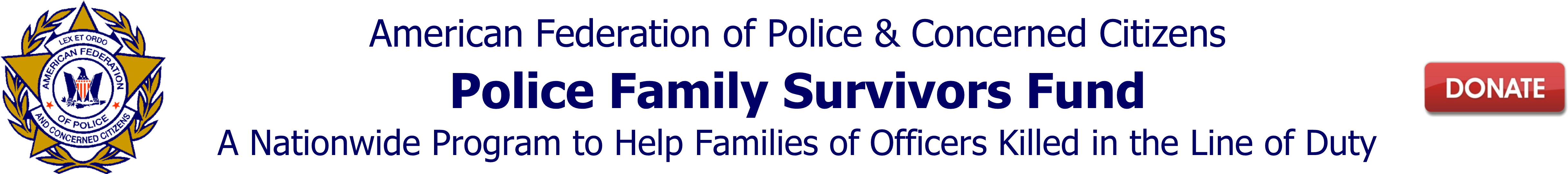 Police Family Survivors Fund Banner PNG