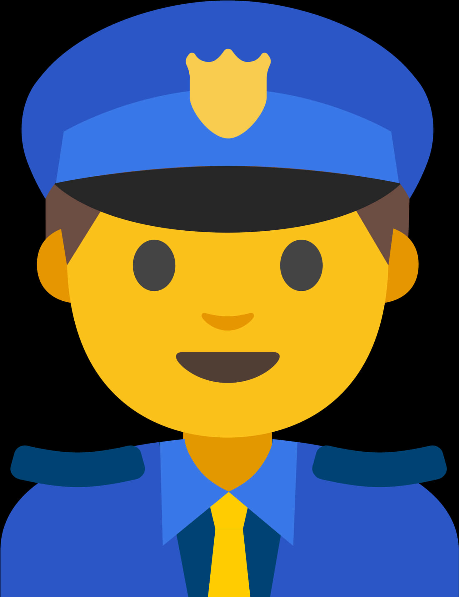 Police Officer Emoji Illustration PNG