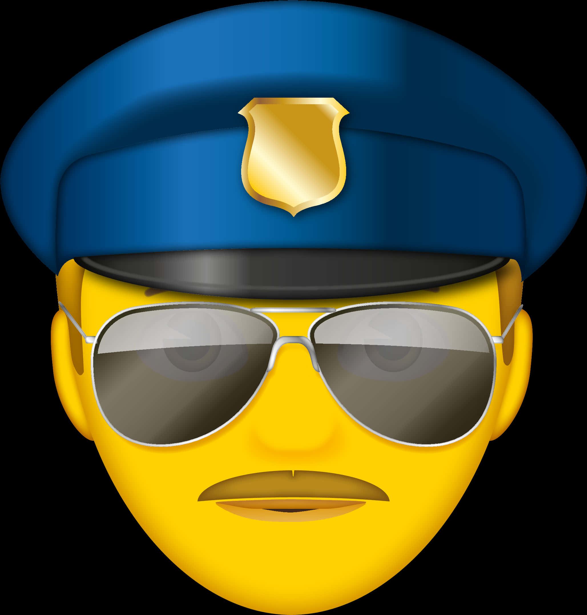 Police Officer Emojiwith Sunglasses PNG