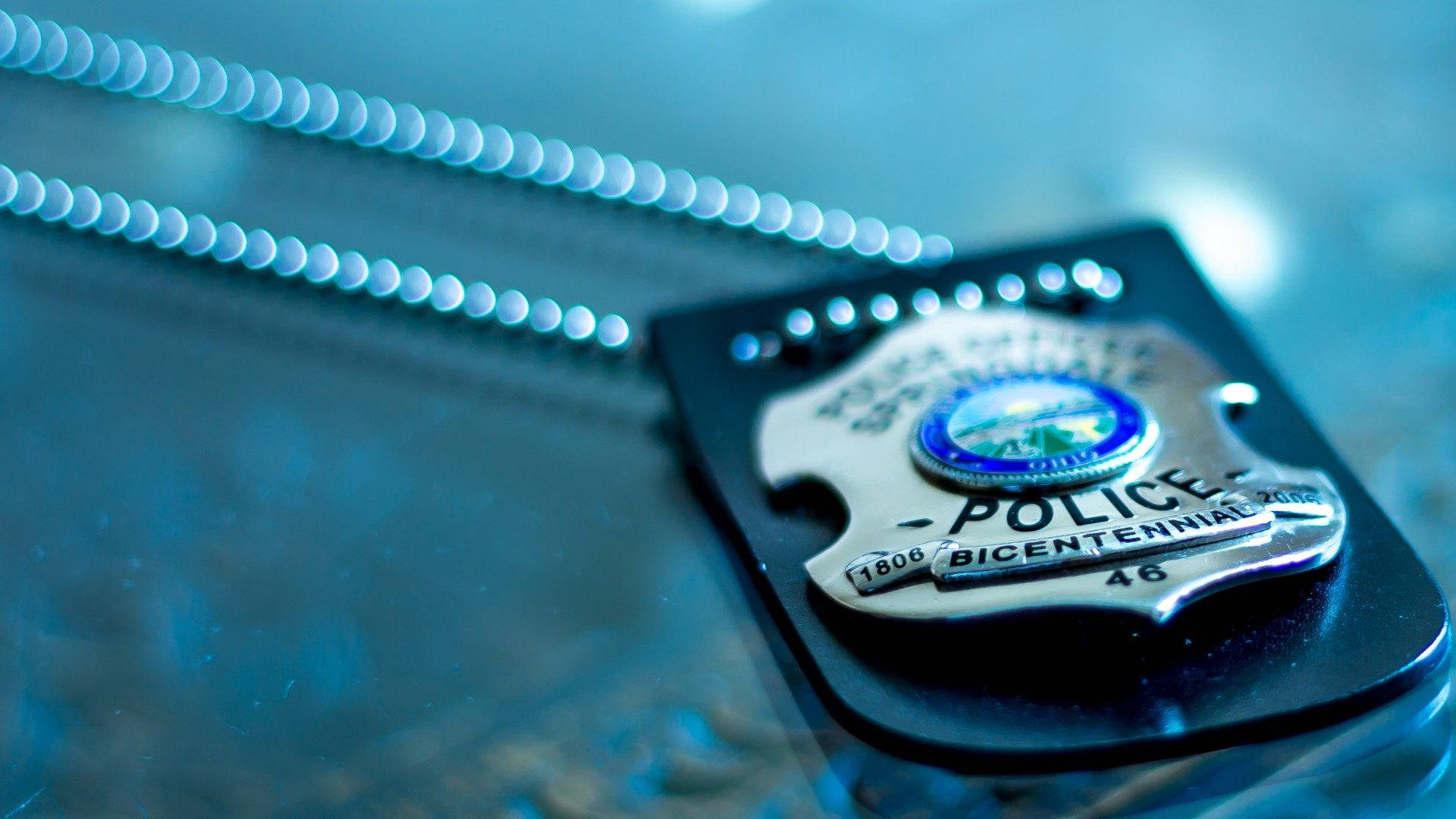 Politi Officer FBI Badge på en pæn baggrund Wallpaper