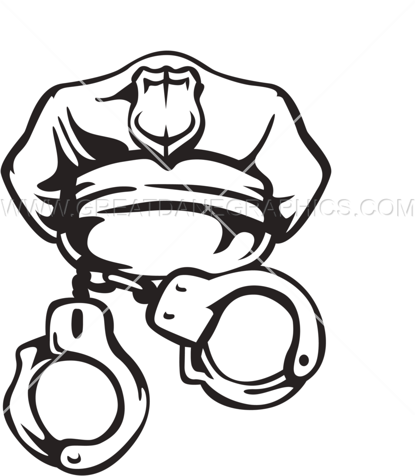 Police Officer Handcuffs Illustration PNG