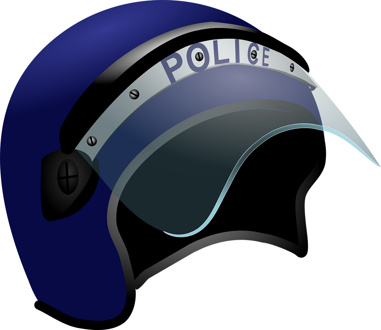 Police Riot Helmet Vector PNG