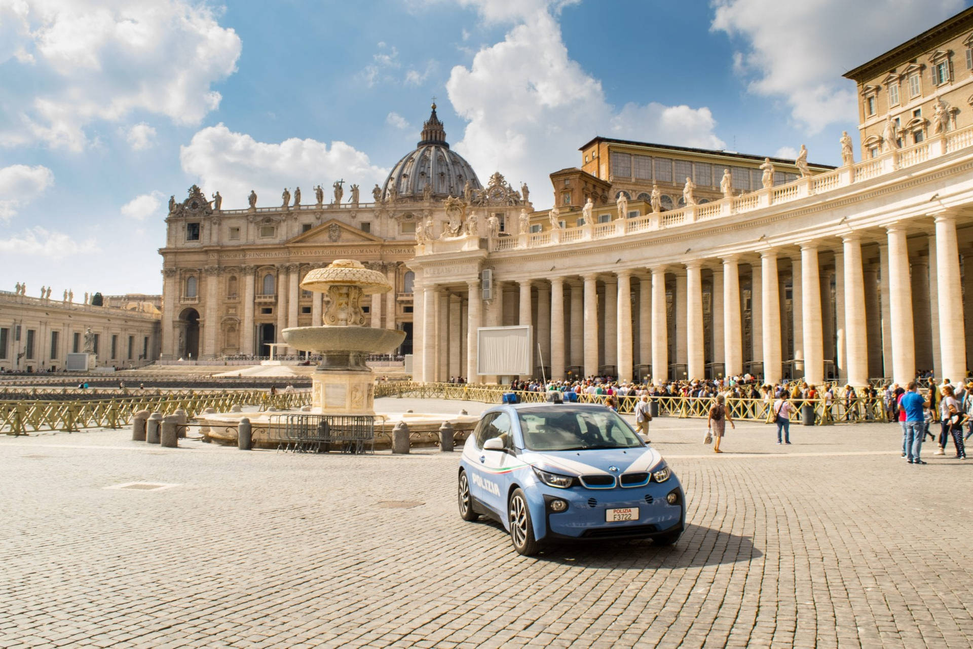 Police Vehicle In Vatican City Picture