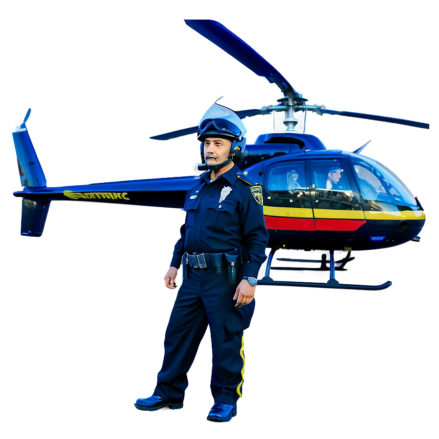Policeman Helicopter Pilot Png 14 PNG