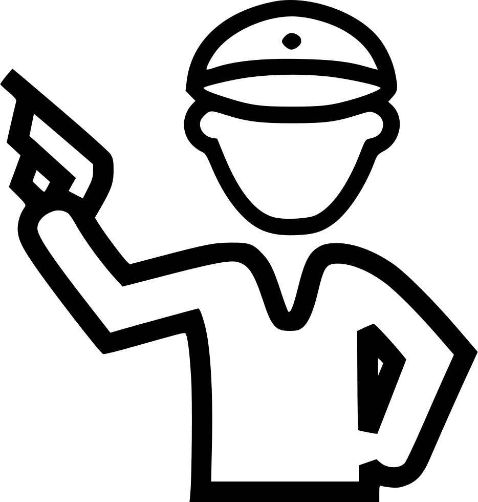 Policeman Icon Outline PNG