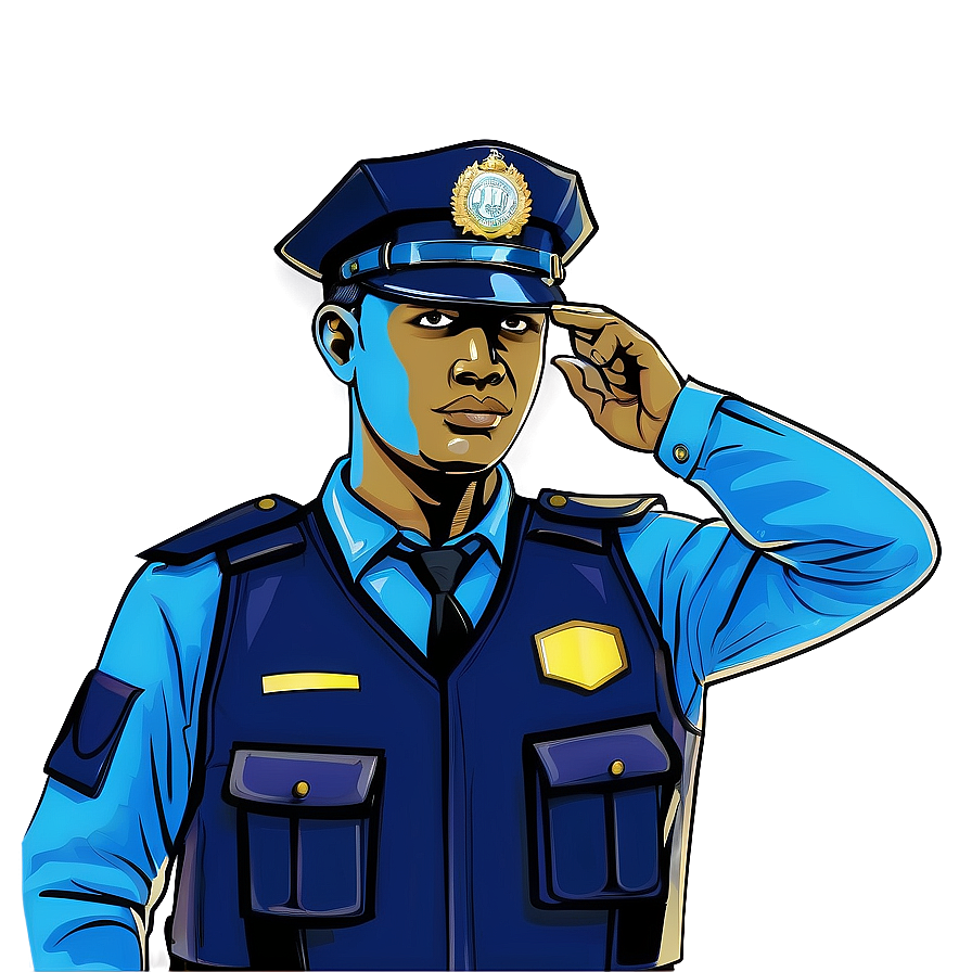 Policeman On Duty Vector Png Iyr PNG