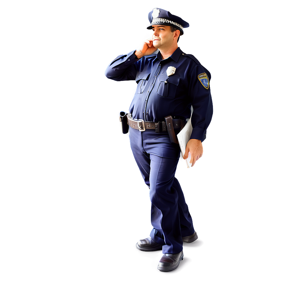 Policeman On Duty Vector Png Mbr27 PNG