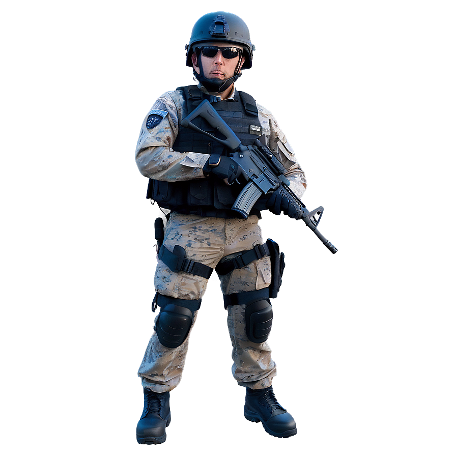 Policeman Tactical Unit Png 06262024 PNG