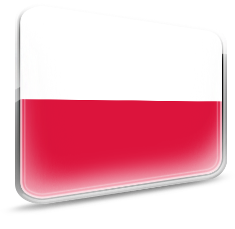 Polish Flag3 D Render PNG
