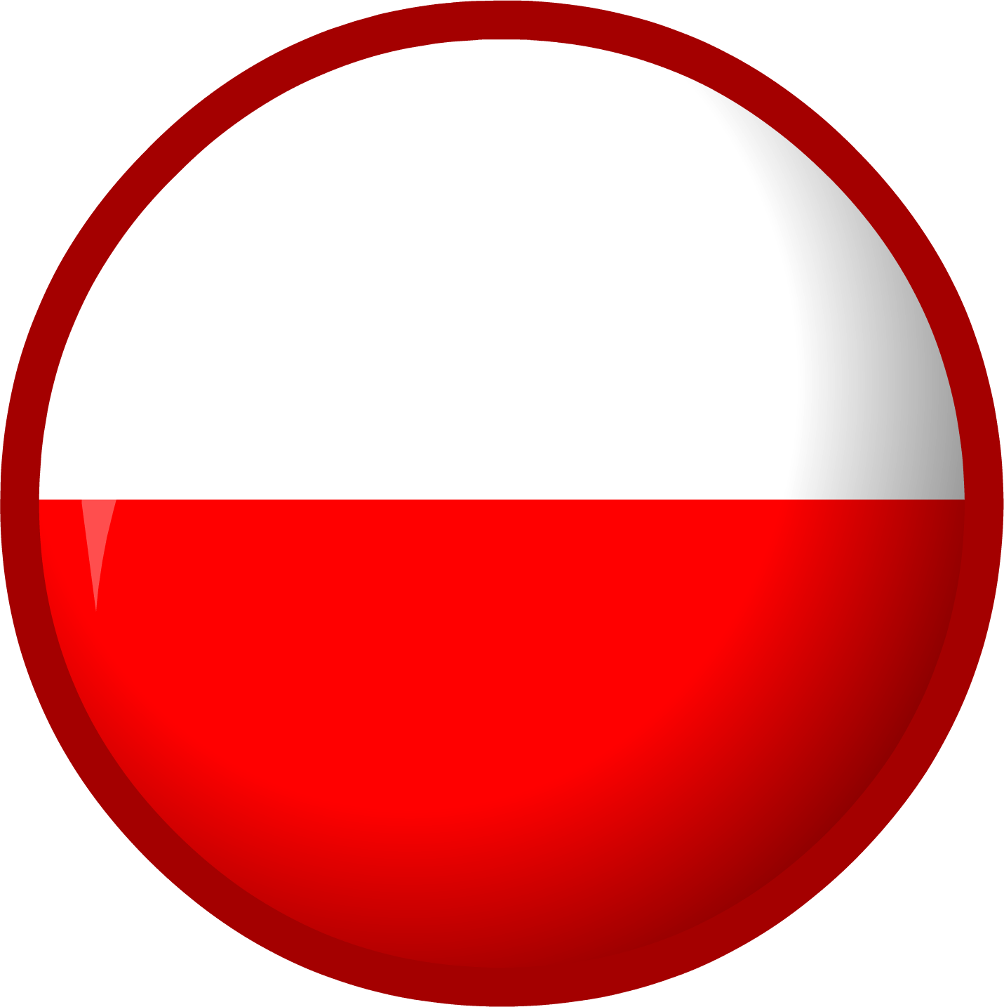 Polish National Flag Button PNG