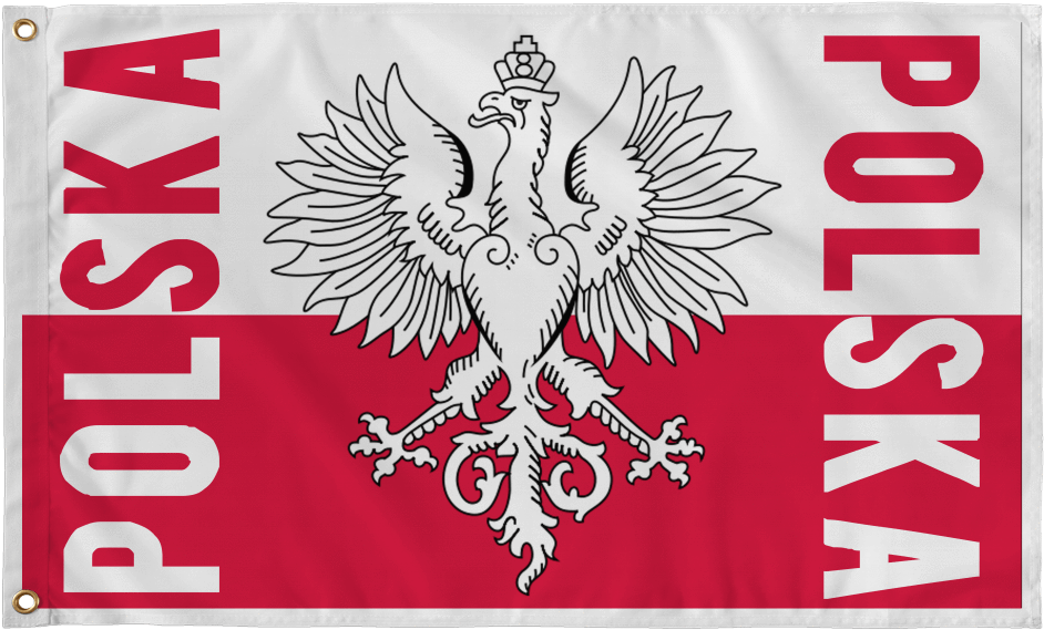 Polish National Flagwith Coatof Arms PNG