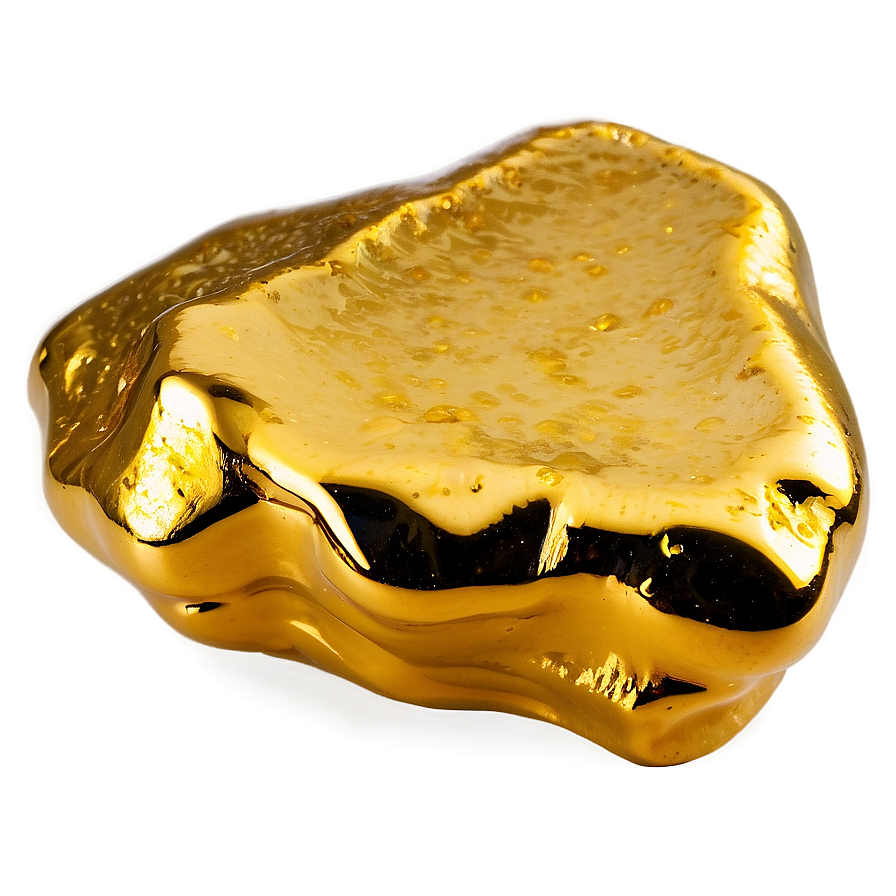 Polished Gold Nugget Png 06132024 PNG