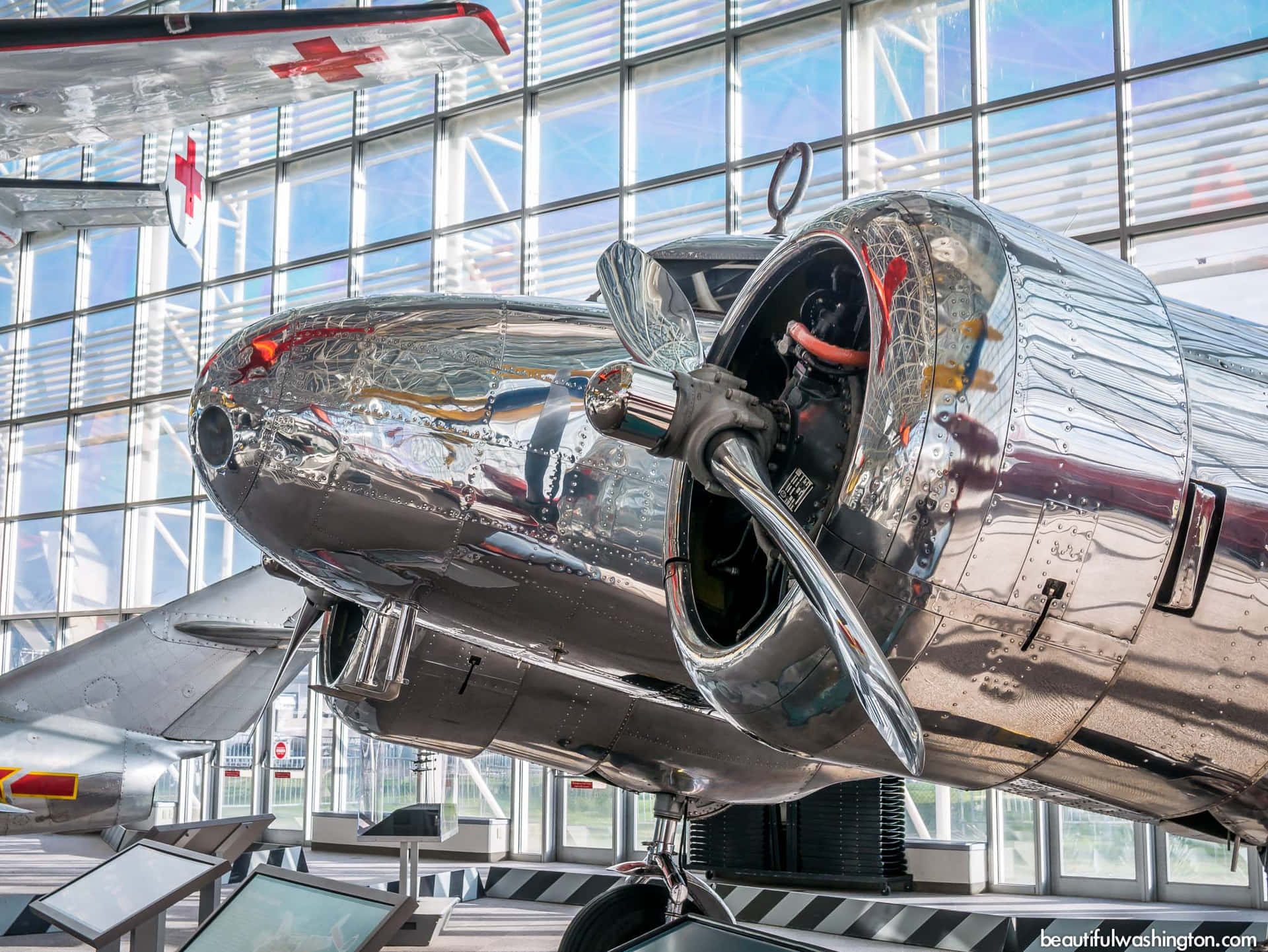 Polished Vintage Aircraft Museumof Flight Wallpaper