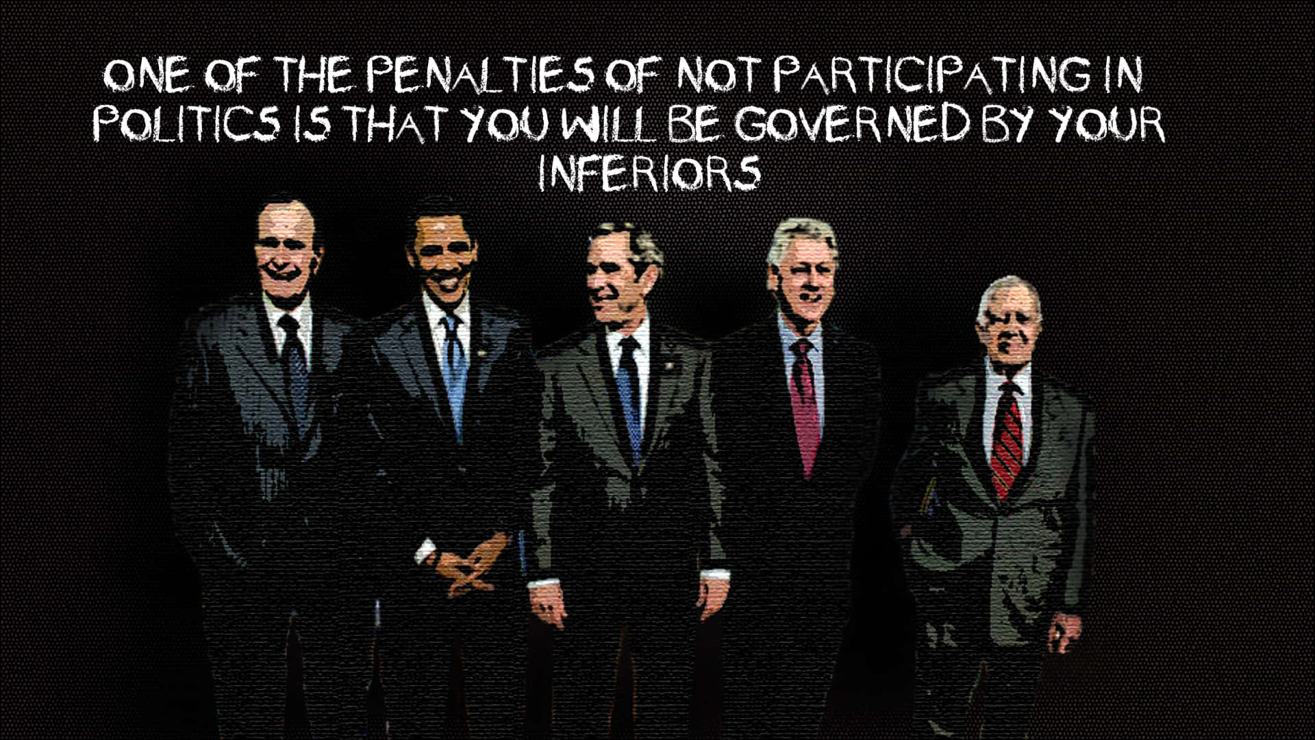 Political Inferiors Quoteand Presidents Wallpaper