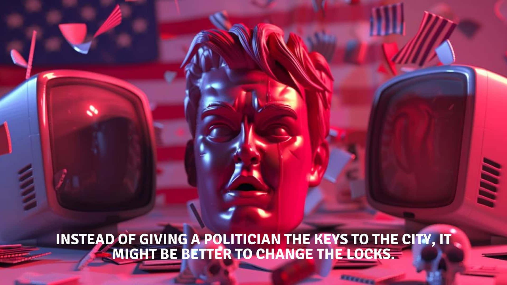 Political Quote Change The Locks Wallpaper