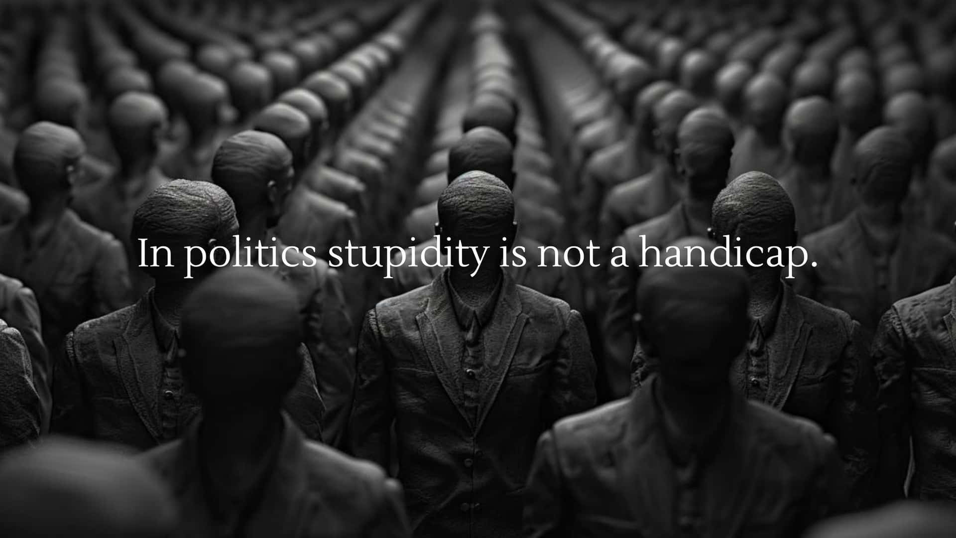 Political Stupidity Quote Army Wallpaper