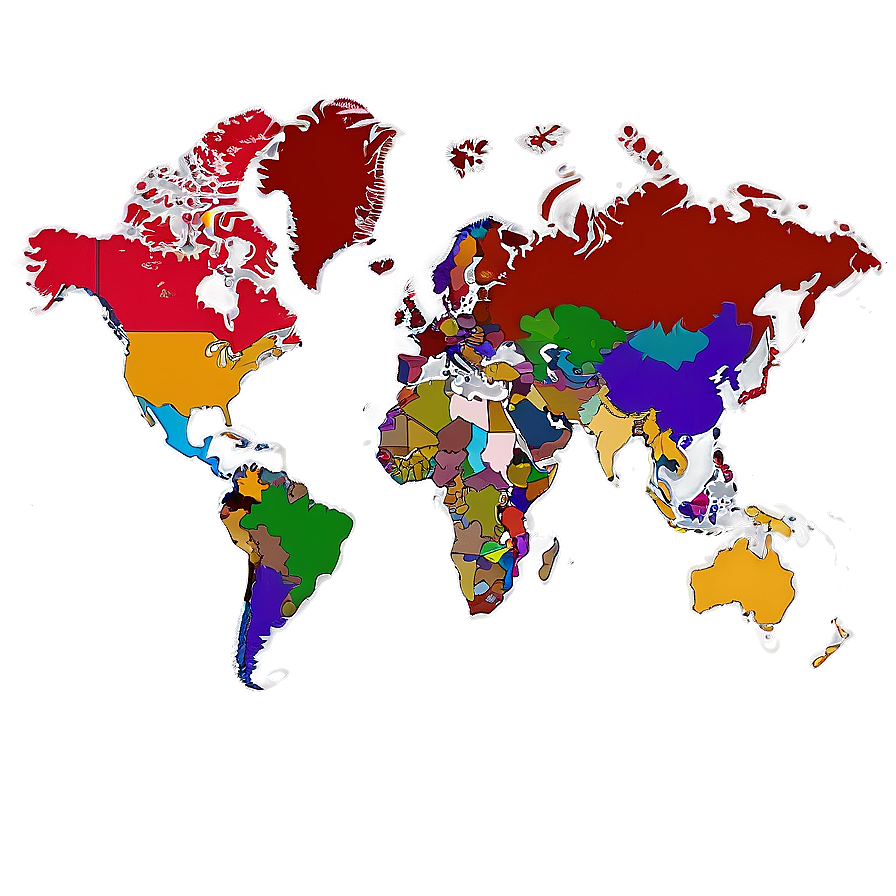 Political World Map Png Tem20 PNG