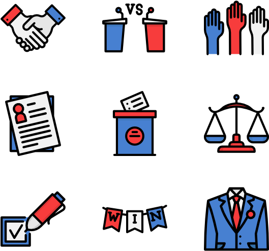 Political_ Process_ Icons_ Set PNG