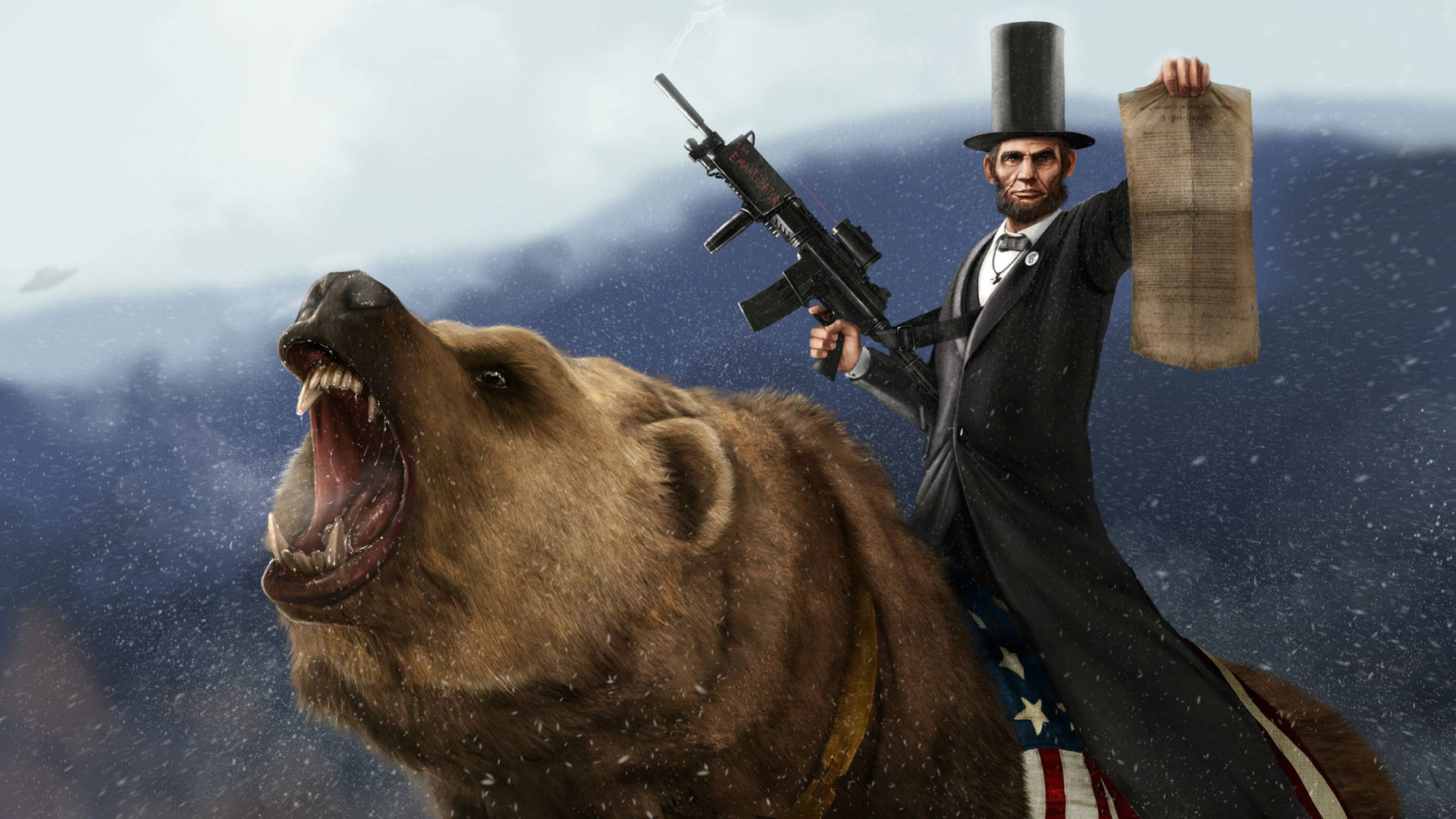 Politics Lincoln On A Bear