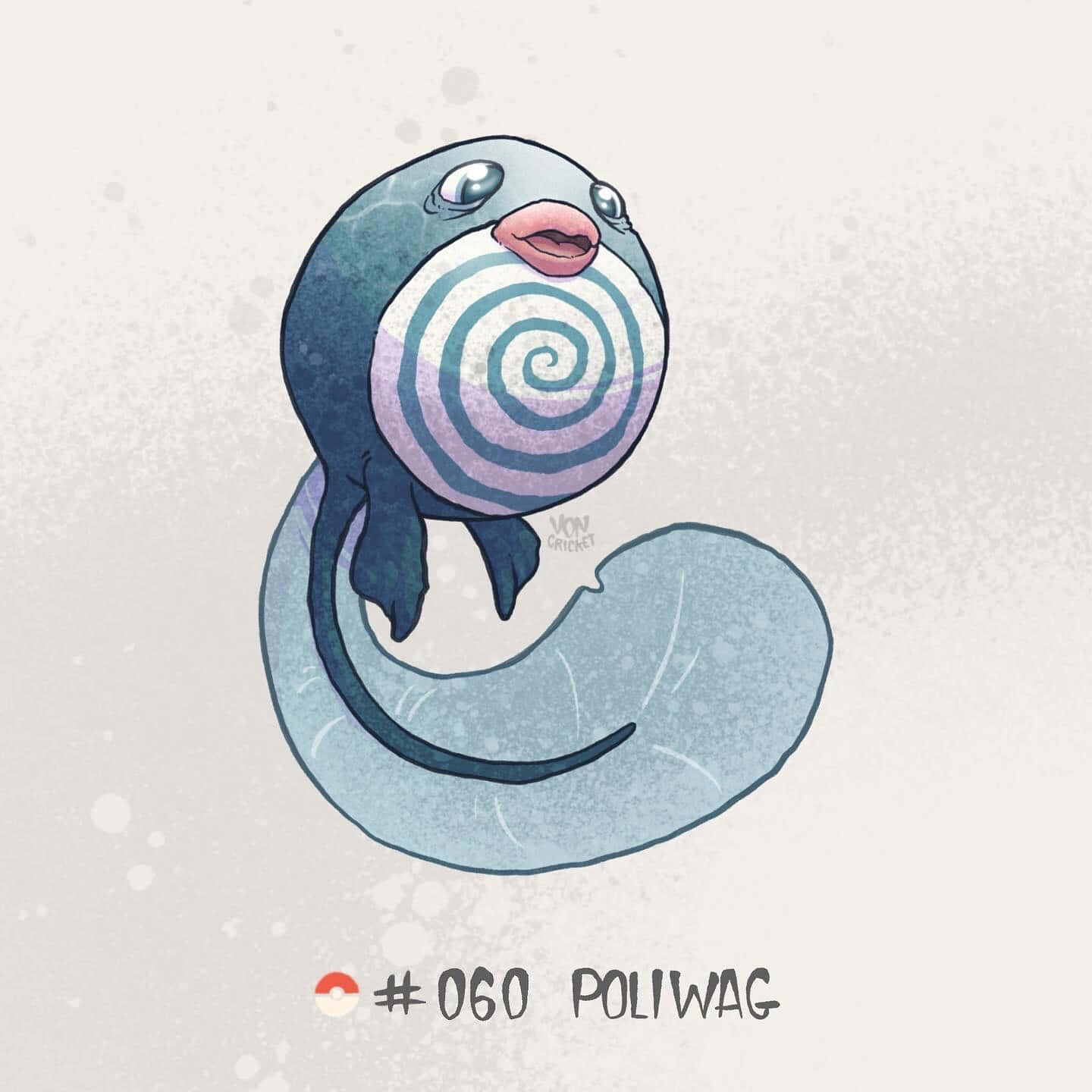 Poliwag With Long Tail Wallpaper