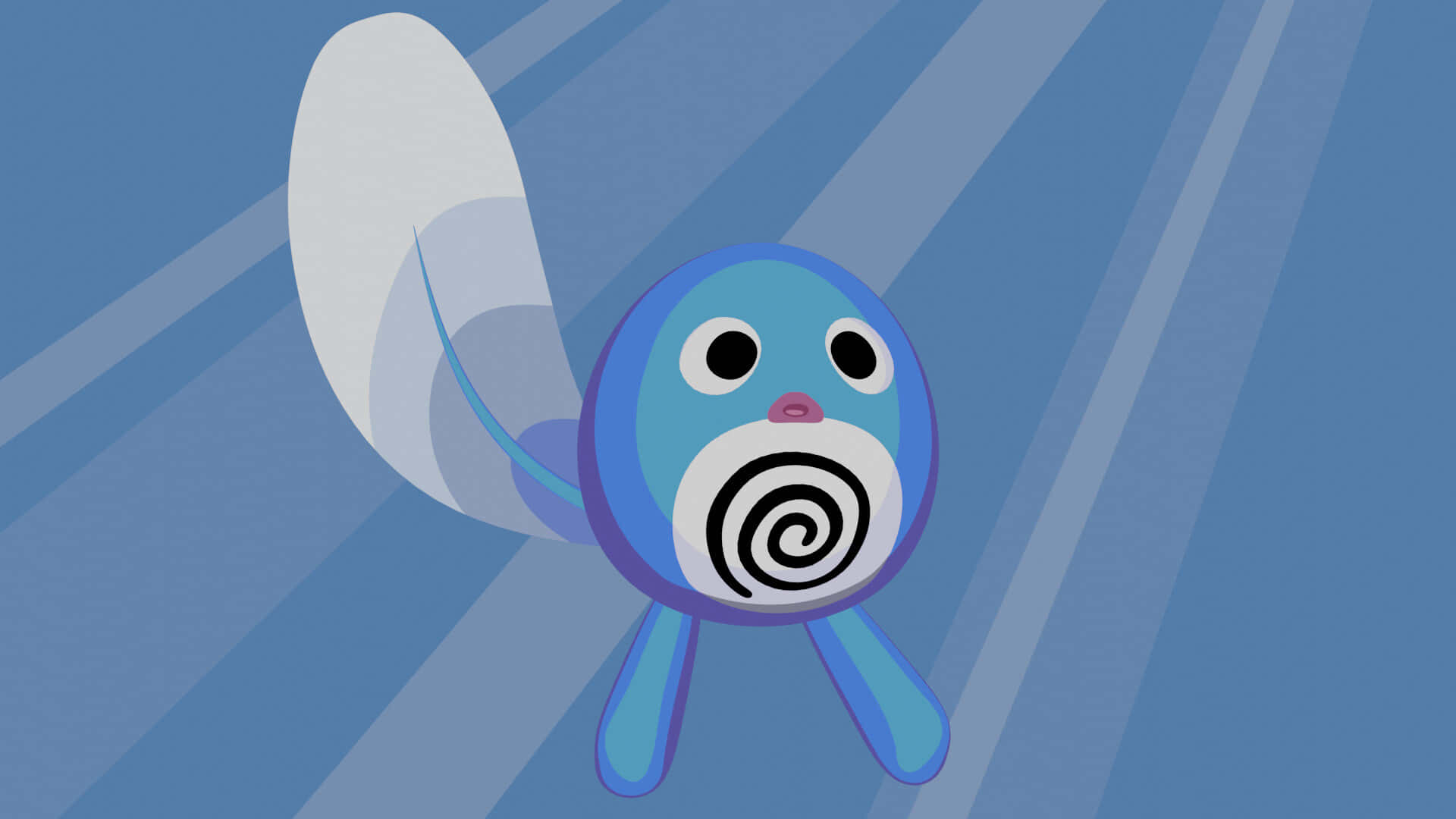 Poliwag With White Tail Art Wallpaper