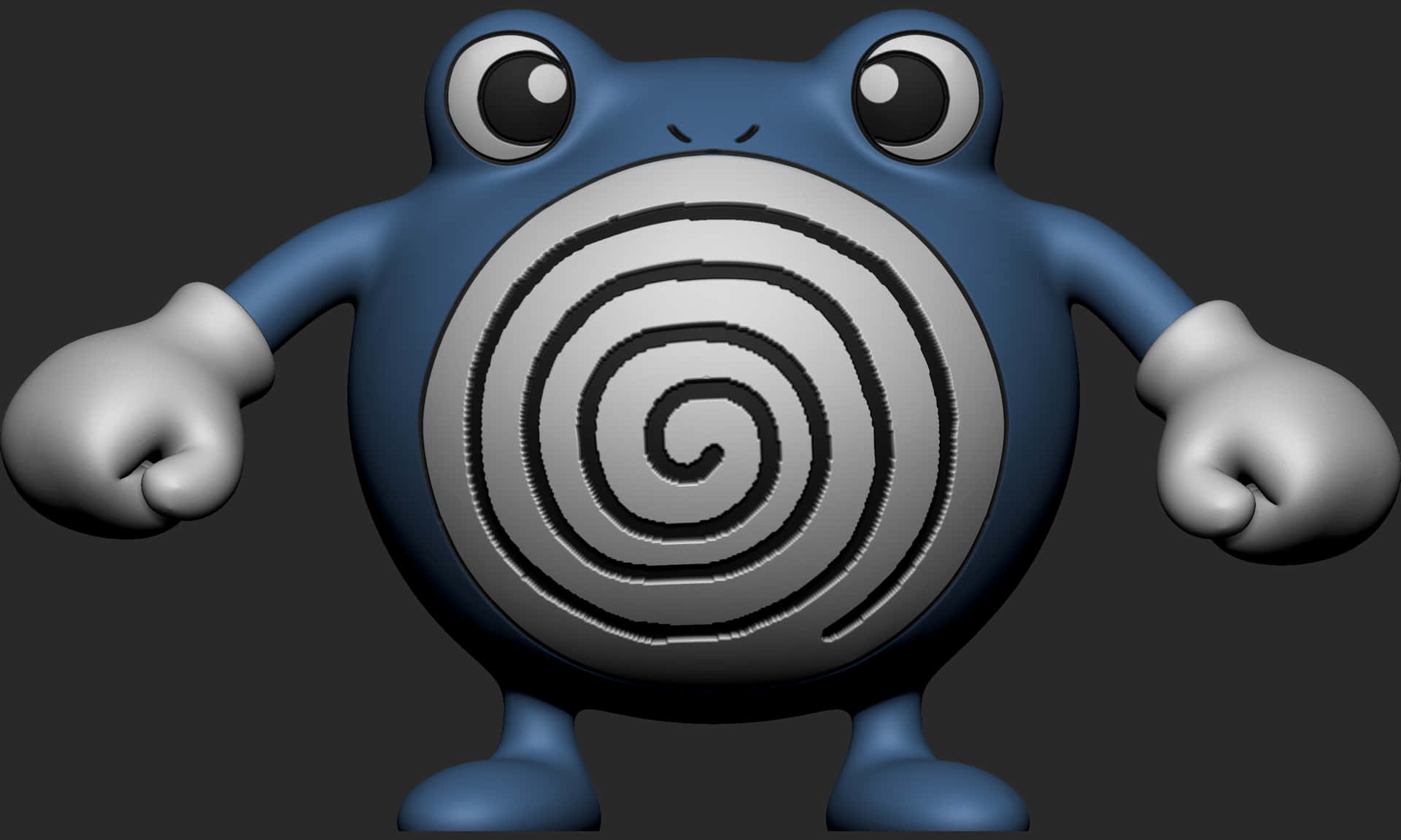 Poliwhirl Standing Render Picture