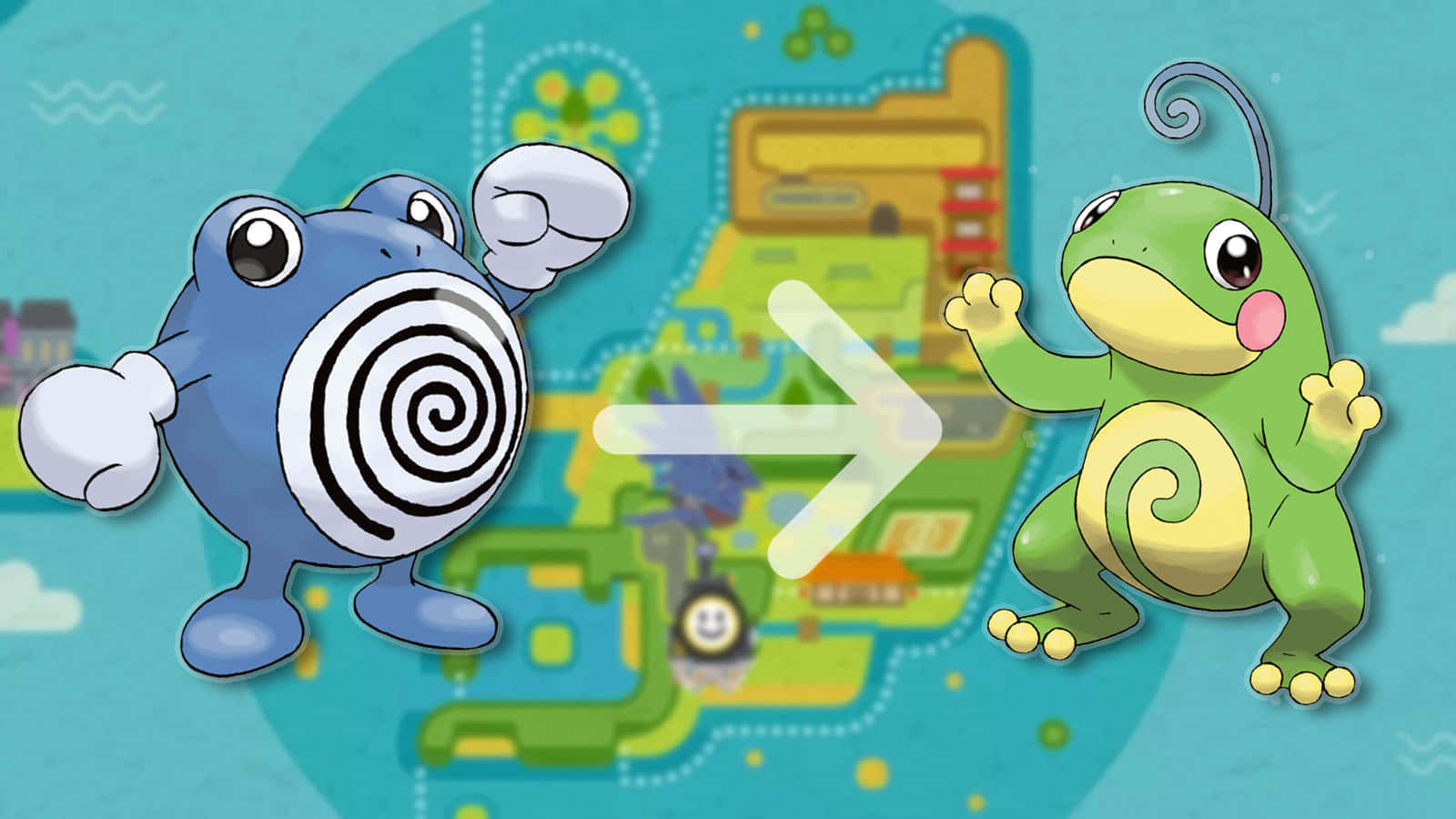Poliwhirl To Politoed Wallpaper