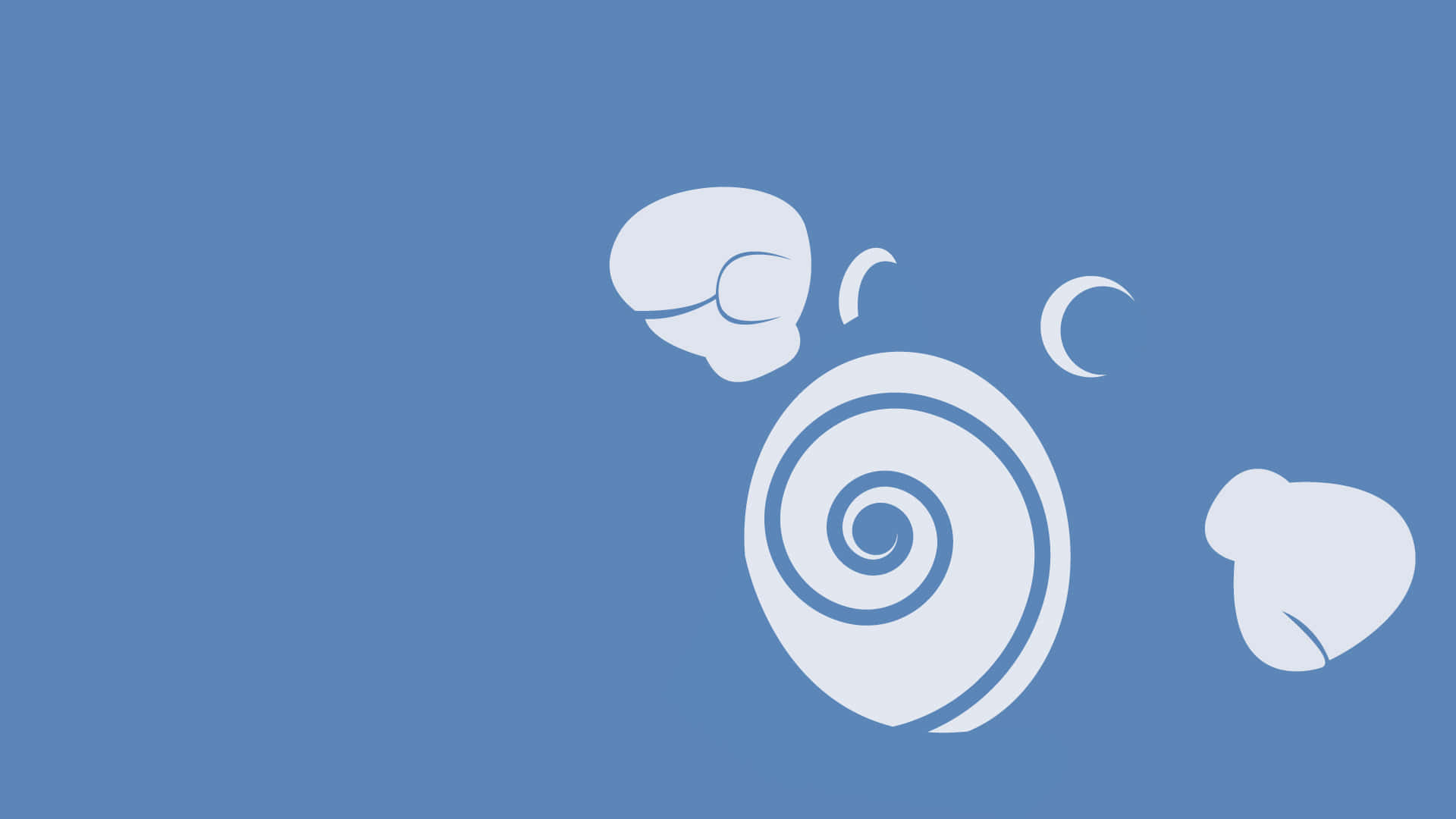 Poliwrath Muted Blue And White Wallpaper