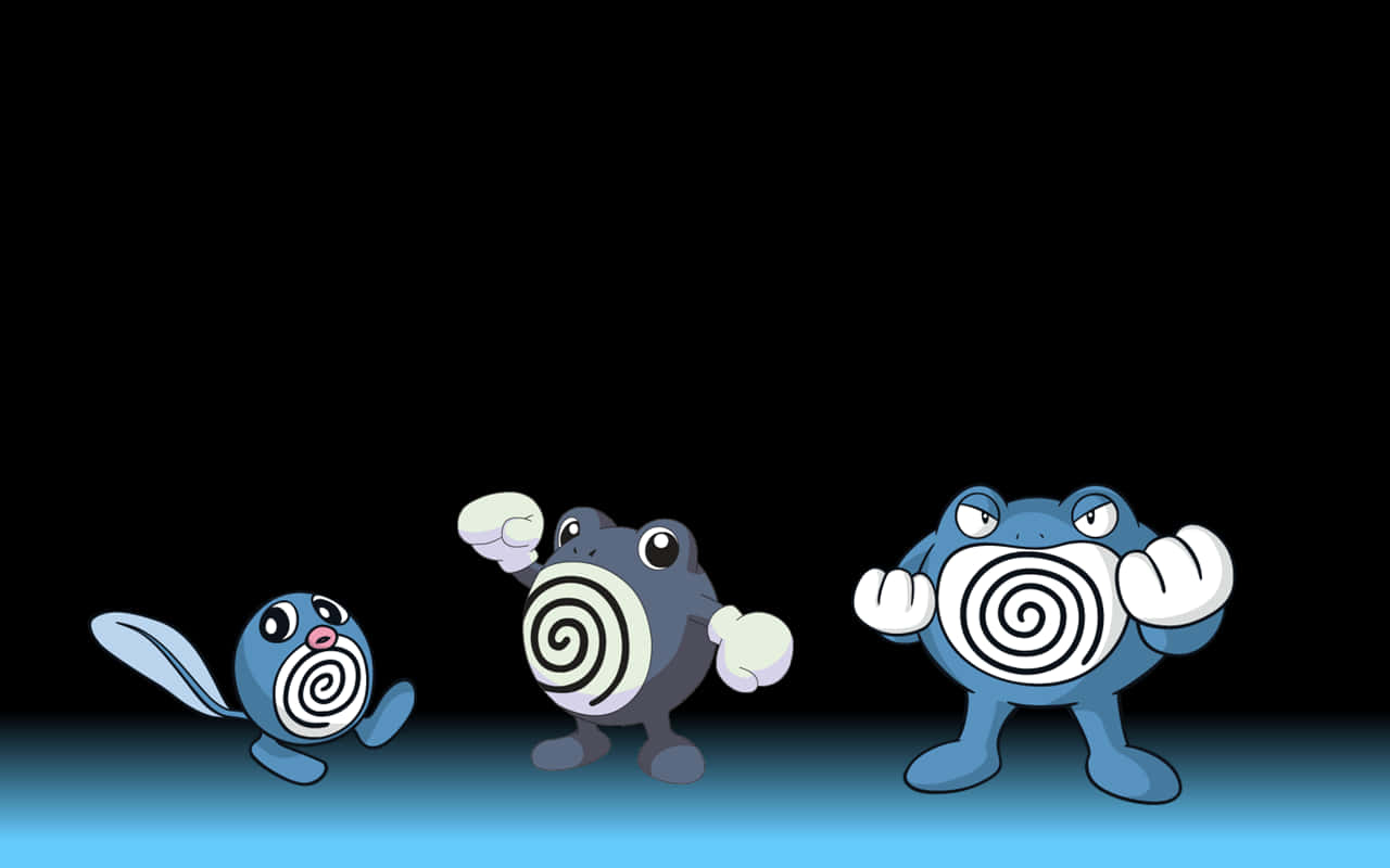 Poliwrath With Poliwag Poliwhirl Wallpaper