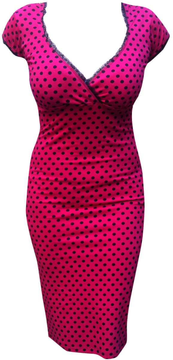 Polka Dot Dress Mannequin PNG