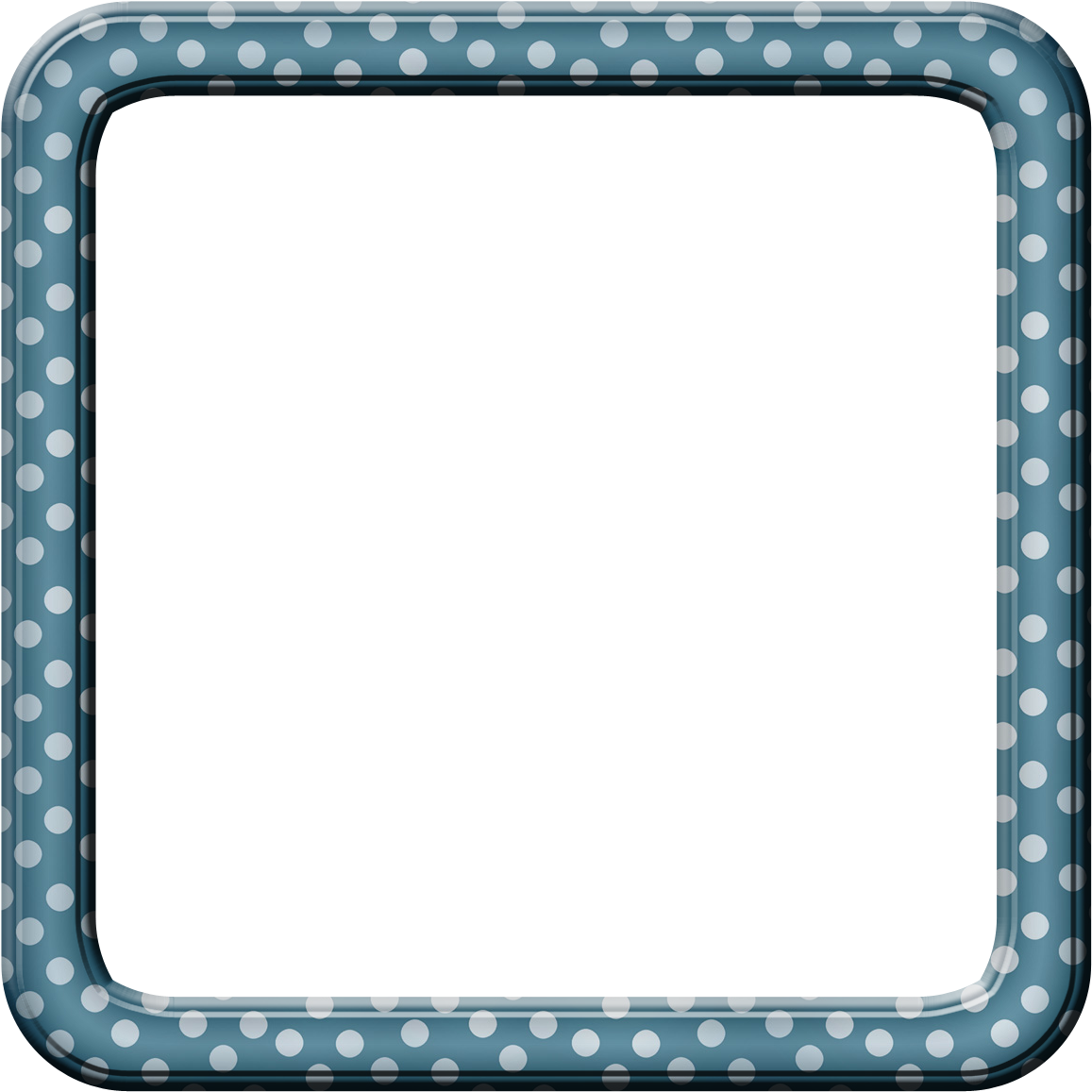 Polka Dot Frame Design PNG